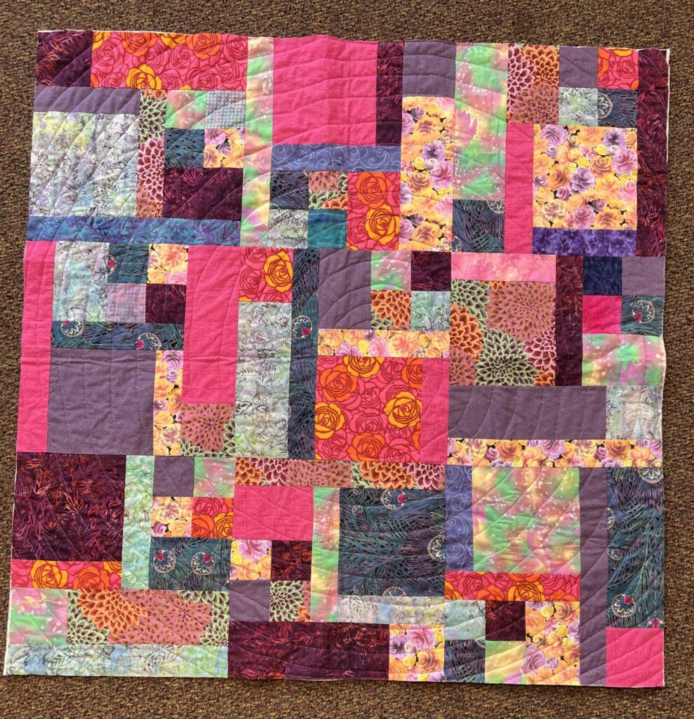 Pink and purple quilt